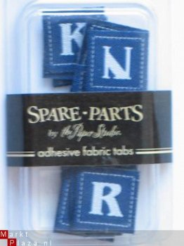OPRUIMING: spare part fabric tabs blue - 1