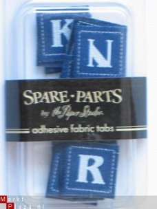 OPRUIMING: spare part fabric tabs blue