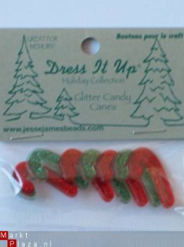 dress it up glitter candy canes - 1