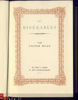 VICTOR HUGO**LE MISERABLES**RELIURE SOLIDE EN LIN - 2