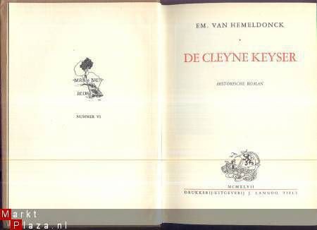 EM. VAN HEMELDONCK**DE CLEYNE KEYSER**MCMXLVII**1947**LANNOO - 6