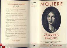MOLIERE**OEUVRES COMPLETES**TOME I+ TOME II** NRF PLEIADE