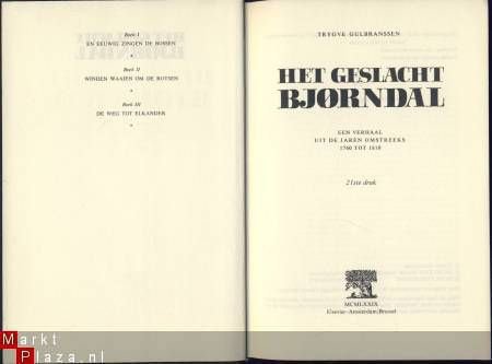 TRYGVE GULBRANSSEN *HET GESLACHT BJÖRNDAL*ELSEVIER**1979** - 1