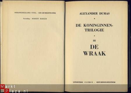 ALEXANDER DUMAS**DE KONINGINNEN-TRILOGIE*DEEL III*DE WRAAK - 1