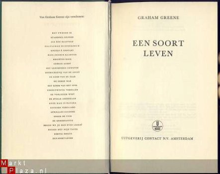 GRAHAM GREENE**EEN SOORT LEVEN**LINNEN HARDCOVER CONTACT - 2