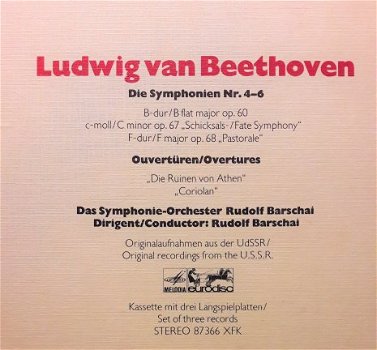 LP - Beethoven - Rudolf Barschai - 1