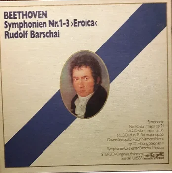 LP - Beethoven - Rudolf Barschai - Symphonien nr.1-3 'Eroica' - 0