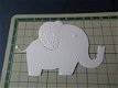88 Geboorte set van 3 olifanten stansjes - 2 - Thumbnail