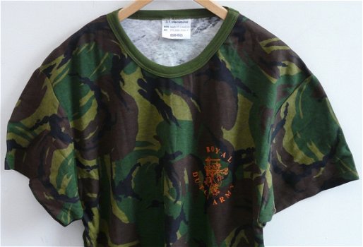 Shirt, Woodland Camouflage, Koninklijke Landmacht maat: 8595-9505, jaren'90.(Nr.1) - 2