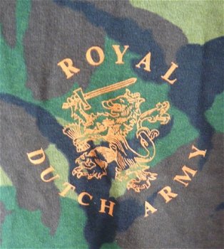 Shirt, Woodland Camouflage, Koninklijke Landmacht maat: 8595-9505, jaren'90.(Nr.1) - 5