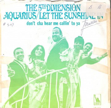 5th Dimension - Aquarius _ Let the Sunshine In Medley -1969 vinylsingle - 1