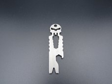 Doodshoofd multitool van EDC gear, zilverkleurig