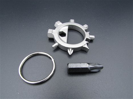 EDC gear - Multitool ring zilverkleurig - 2