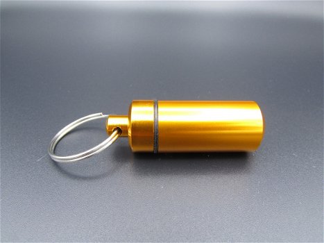 EDC tools waterdichte mini koker in goudkleur - 2