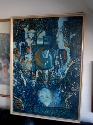 figuratief - Blue Woman 1985 - Carla Hartjesveld 1944-2004 - nr. 1