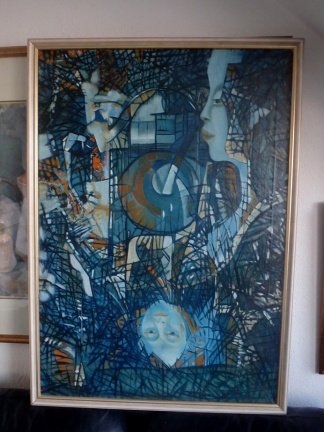 figuratief - Blue Woman 1985 - Carla Hartjesveld 1944-2004 - Afbeelding 2