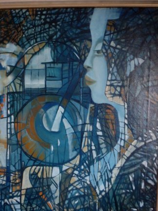 figuratief - Blue Woman 1985 - Carla Hartjesveld 1944-2004 - Afbeelding 3