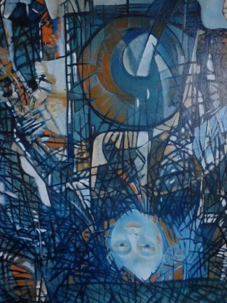 figuratief - Blue Woman 1985 - Carla Hartjesveld 1944-2004 - Afbeelding 4