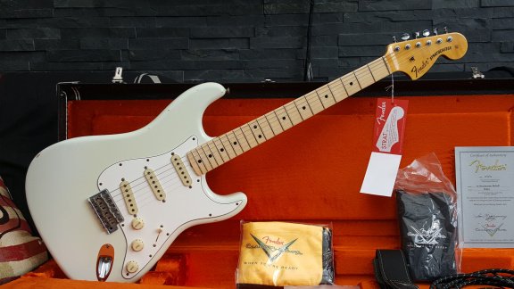 Fender Custom Shop 1970 Relic Stratocaster Electric Guitar Oly white - nr. 1