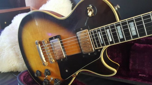 Gibson les paul custom 20th anniversary 1974 tobacco sunburst - nr. 1