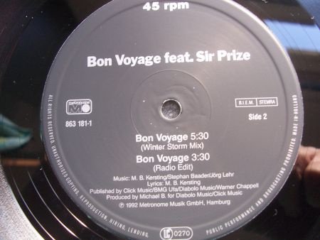 BON VOYAGE FEAT SIR PRIZE - Afbeelding 2