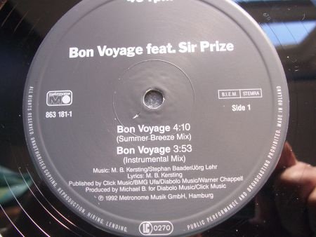 BON VOYAGE FEAT SIR PRIZE - Afbeelding 3