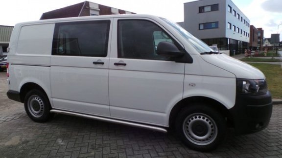 Volkswagen Transporter - 2.0 TDI 140pk DSG 2-schuifdeuren airco, navi, deurtjes achter, pdc, enz - 1