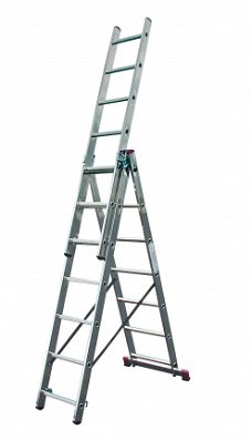 *-*SuperPromo*-* Vouwladder 3x7 treden 5,10m. *NIEUW* op=op