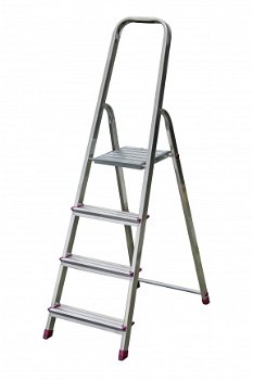 Trapladder 4 treden 2,80meter * NIEUW * - 1