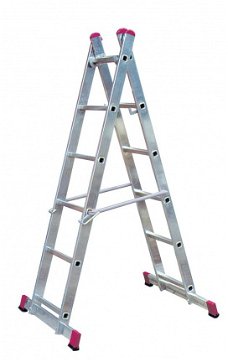 Laddersteiger 2x6 treden 3,75meter *NIEUW*