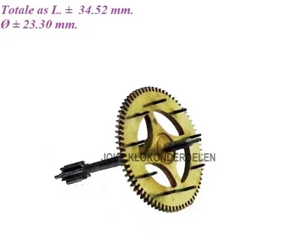 === Pennenrad = Franse pendule = oud === 36377 - 1