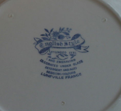bord van Luneville France - English Style - Afbeelding 3