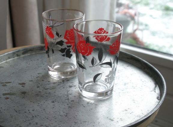 vintage drinkglazen (retro / vintage) - Afbeelding 4