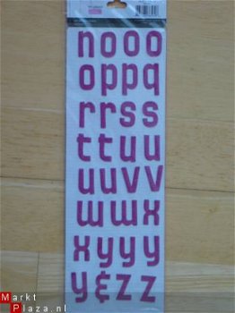 colorbok glitter chipboard purple - 1