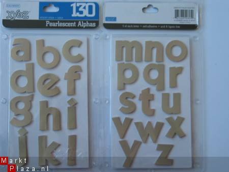 colorbok pearlescent alpha's gold (130 letters) - 1