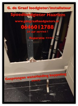 Loodgieter Haarlem SPOED bel 0646012788 bij lekkage,storing - 1