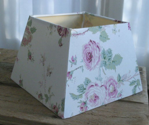 lampenkap met rozen (romantisch / brocant) - Afbeelding 2