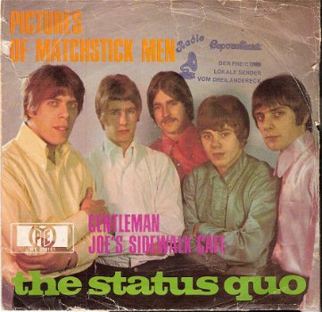 The Status Quo -Pictures Of Matchstick Man -1968 Fotohoes vinylsingle - 1