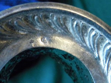 Antieke Hollandse zilveren flessenbak ca 1900. Hoogte 12 cm, - 7