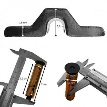 Vector Compac Blok ART 4 sterren goedgekeurd anker geheel van staal - 7