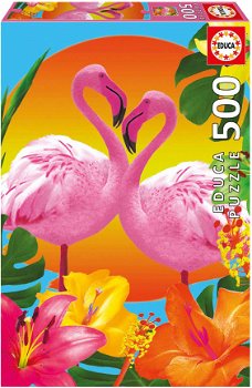 Educa - Flamingos - 500 Stukjes Nieuw - 1