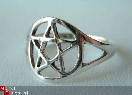 Ring pentagram wicca IR04 - 1