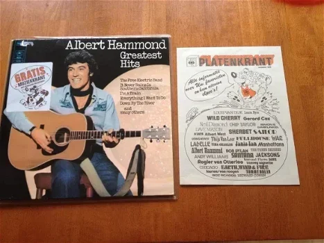 Vinyl Albert Hammond greatest hits incl de gratis muziekkrant - 0