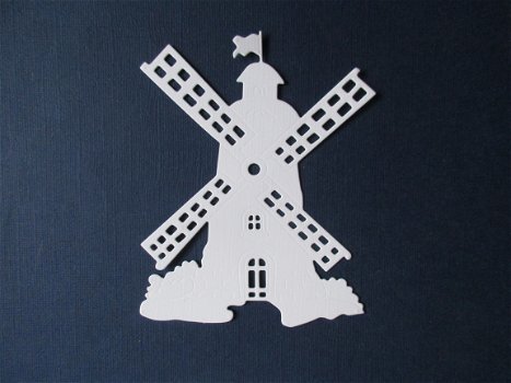 226 stans Hollandse molen [wit] - 1