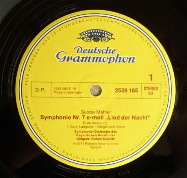 LP - Mahler - Symphony no.7 - Vaclav Neumann - 2
