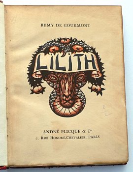 Lilith 1925 R De Gourmont #180/750 Chapront ill. Fraaie band - 3