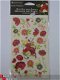 OPRUIMING: Autumn leaves pretty poppies rubon with jewels - 1 - Thumbnail