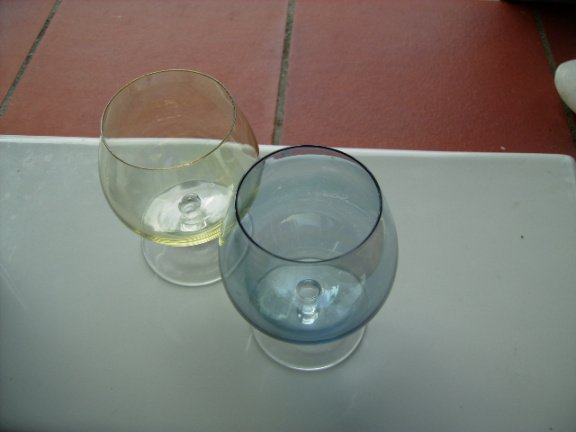 cognacglaasjes gekleurd - Afbeelding 2