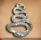 Ring slangmotief kobra uit sterling zilver FR05 - 1 - Thumbnail