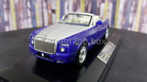 Rolls - Royce Phantom Drophead Coupe blauw 1:43 Ixo - 2